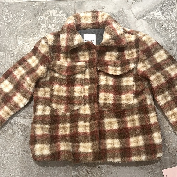 Avec Les Filles Sherpa Plaid Jacket, Size XS New w/Tag - Picture 5 of 6